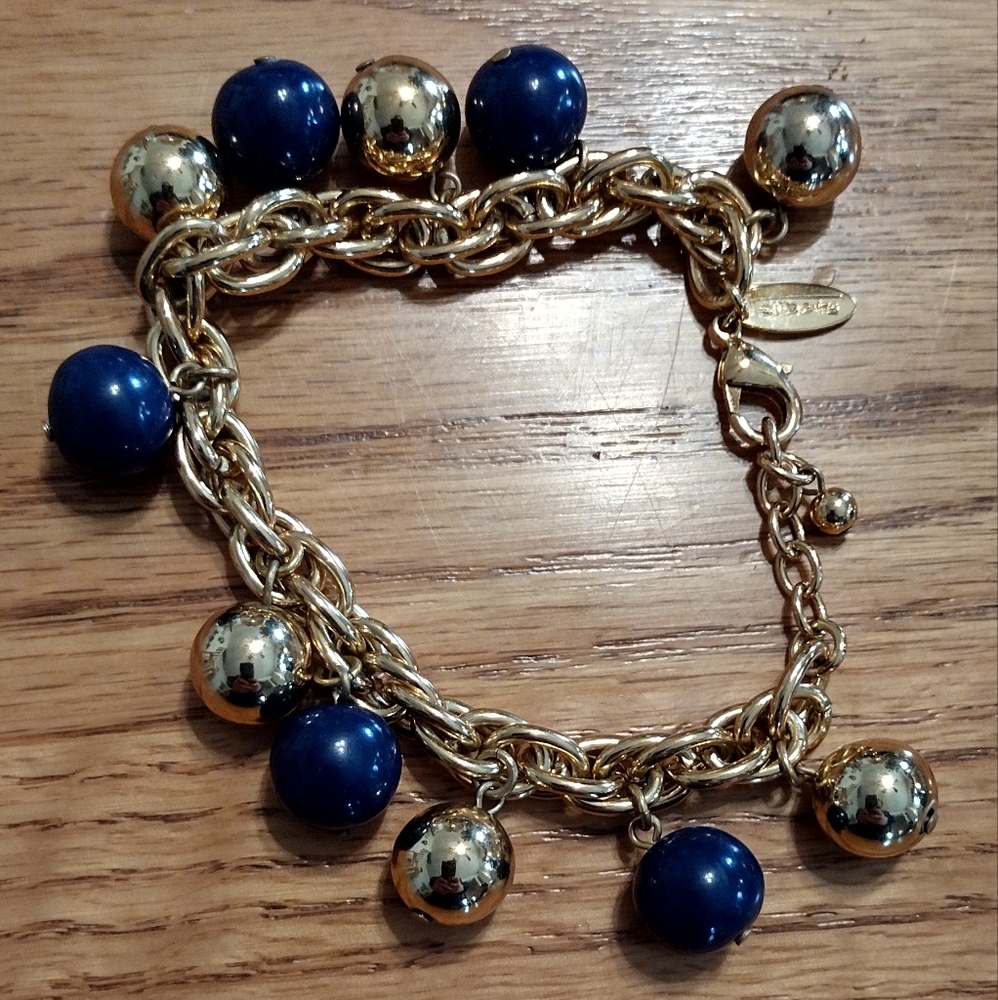 Talbot's gold and lapis braclet